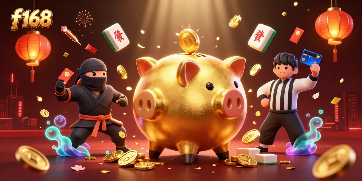 Experience thrilling gameplay at f168 with a vibrant scene featuring festive elements and characters engaging in online lottery.