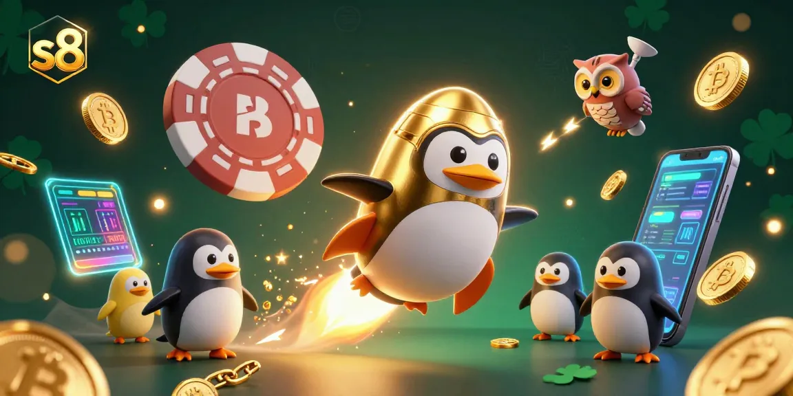 Experience the thrill of s8 casino adventures with a penguin soaring to victory!