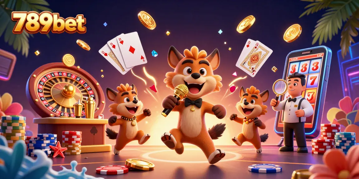 Experience the excitement of 789bet with hyenas running a vibrant comedy casino club full of action.