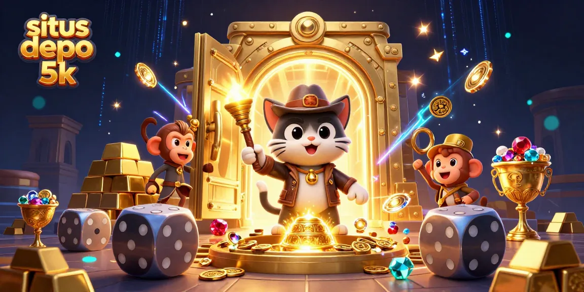 Win big with situs depo 5k as the archaeologist cat and monkey unveil casino treasures.